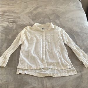 White button up blouse